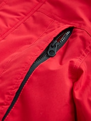 Red Heavyweight Shower Resistant Faux Fur Trim Parka Coat (3-16yrs) - Image 7 of 7