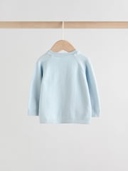 Blue 100% Cotton Knitted Baby Cardigans 2 Pack (0mths-3yrs) - Image 4 of 12