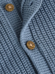 Navy Dinosaur Print Embroidered Baby Knitted Hooded Cardigan (0mths-2yrs) - Image 6 of 7