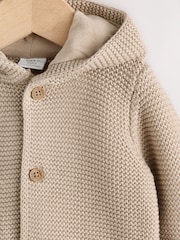 Natural Baby Knitted Hooded Cardigan (0mths-2yrs) - Image 3 of 8