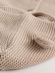 Natural Baby Knitted Hooded Cardigan (0mths-2yrs) - Image 4 of 8