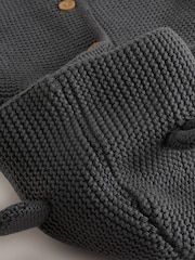 Charcoal Grey Knitted Baby Cardigan (0mths-2yrs) - Image 4 of 8