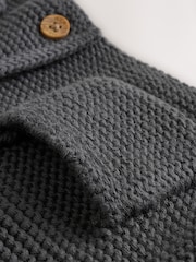 Charcoal Grey Knitted Baby Cardigan (0mths-2yrs) - Image 6 of 8