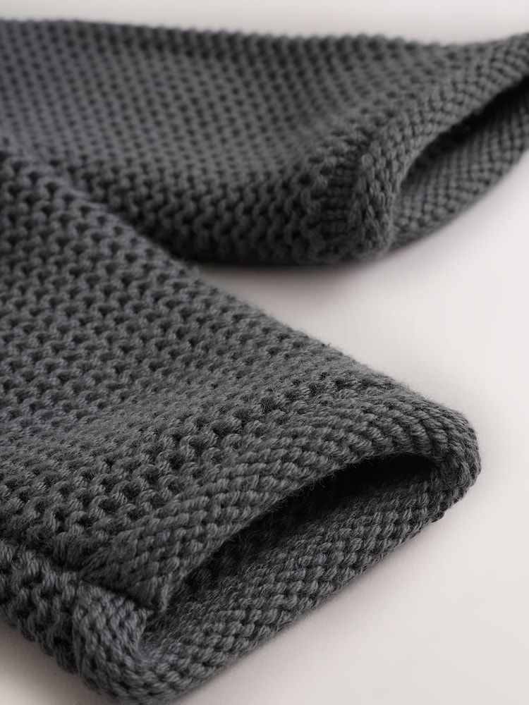 Buy Charcoal Grey Knitted Baby Cardigan (0mths-2yrs) from the Next