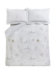 Sophie Allport White 100% Cotton Snowy Cottage Duvet Cover and Pillowcase Set - Image 4 of 5