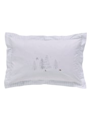 Sophie Allport White 100% Cotton Snowy Cottage Duvet Cover and Pillowcase Set - Image 5 of 5
