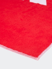 adidas Red Small 3 Bar Towel - Image 2 of 3