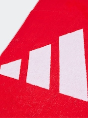 adidas Red Small 3 Bar Towel - Image 3 of 3