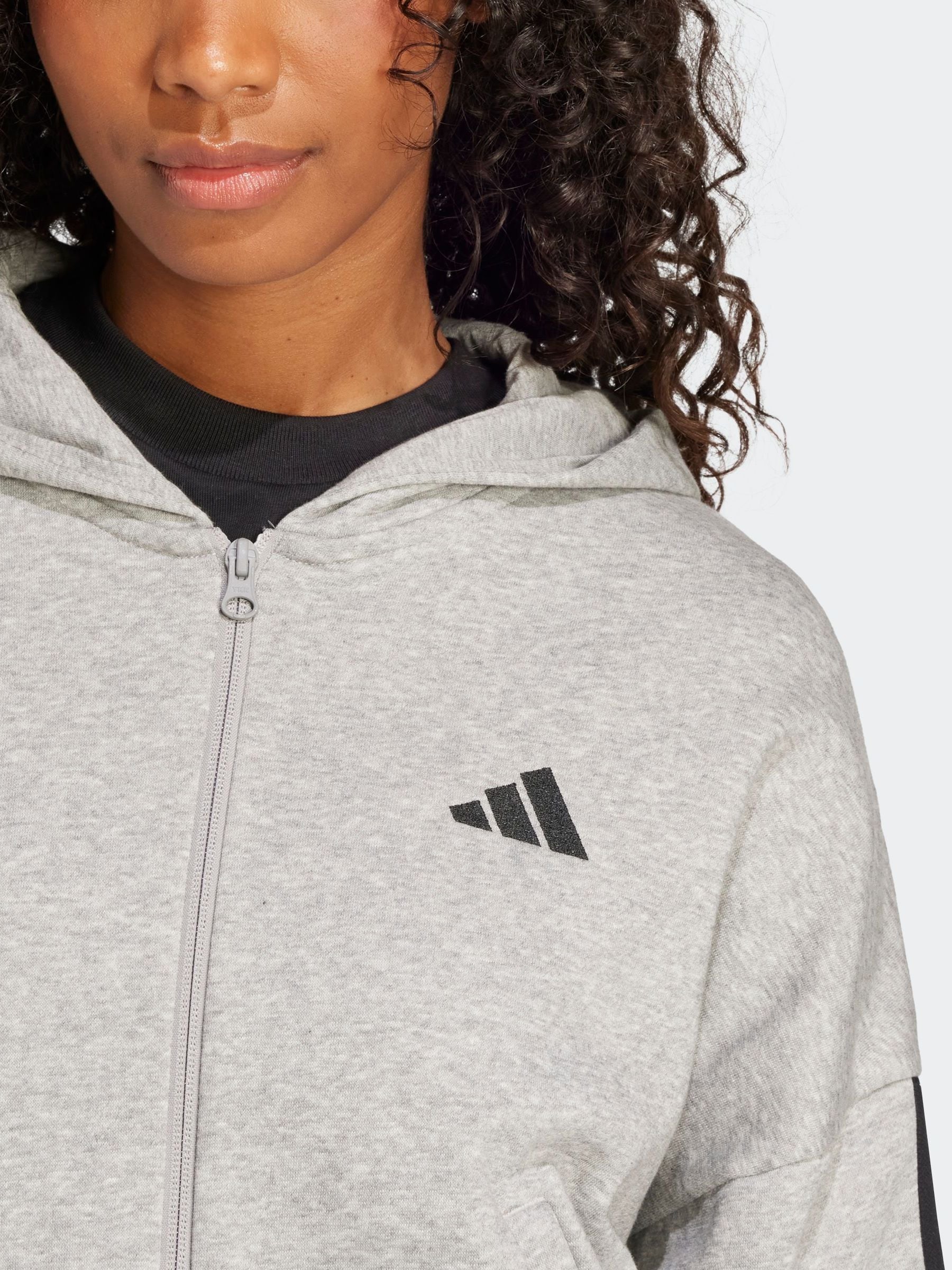 andresd stripe layered tulle jacket グレー adidas Basic Side Sleeve Stripe Hooded Jacket Gray DQ1454