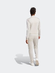 adidas Grey Essentials 3-Stripes Tracksuit - Image 2 of 8