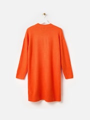 Oliver Bonas Orange Ribbed Knitted Jumper Dress - Image 4 of 8