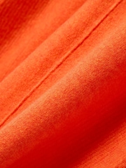 Oliver Bonas Orange Ribbed Knitted Jumper Dress - Image 8 of 8