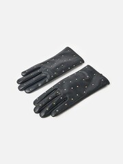 Oliver Bonas Black Studded Leather Gloves - Image 3 of 6