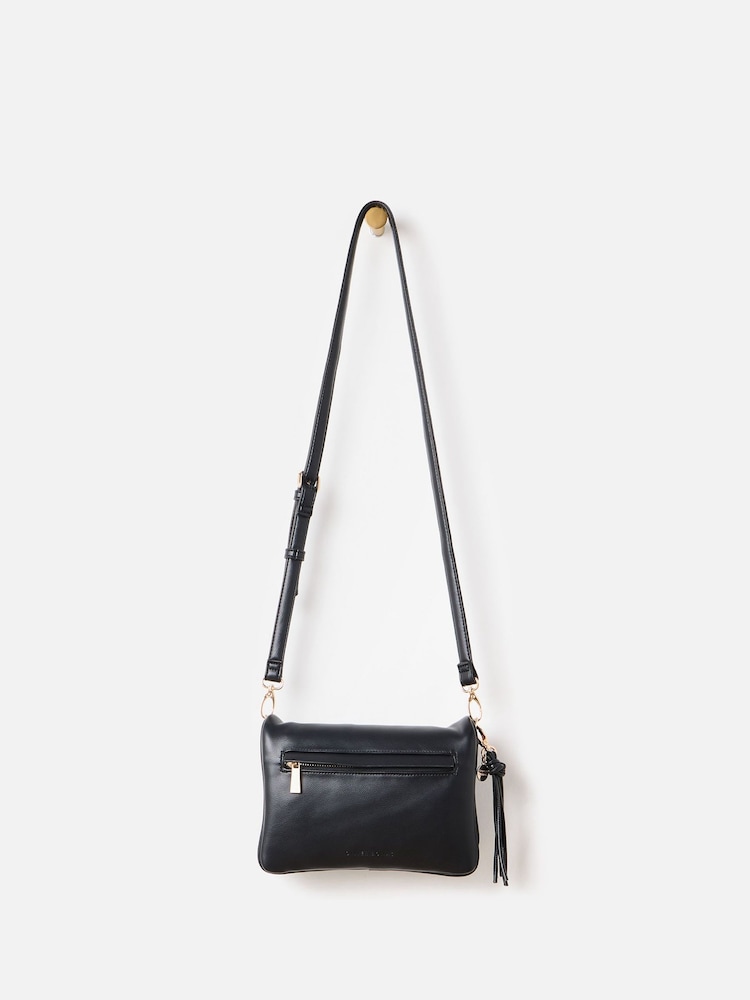 Oliver Bonas Black Tiana Black Cross-Body Bag - Image 1 of 7