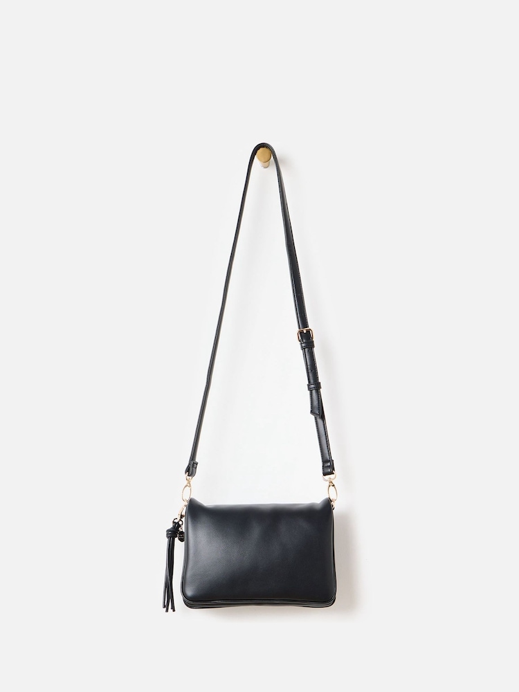 Oliver Bonas Black Tiana Black Cross-Body Bag - Image 2 of 7 Oliver Bonas Black Tiana Black Cross-Body Bag - Image 2 of 7