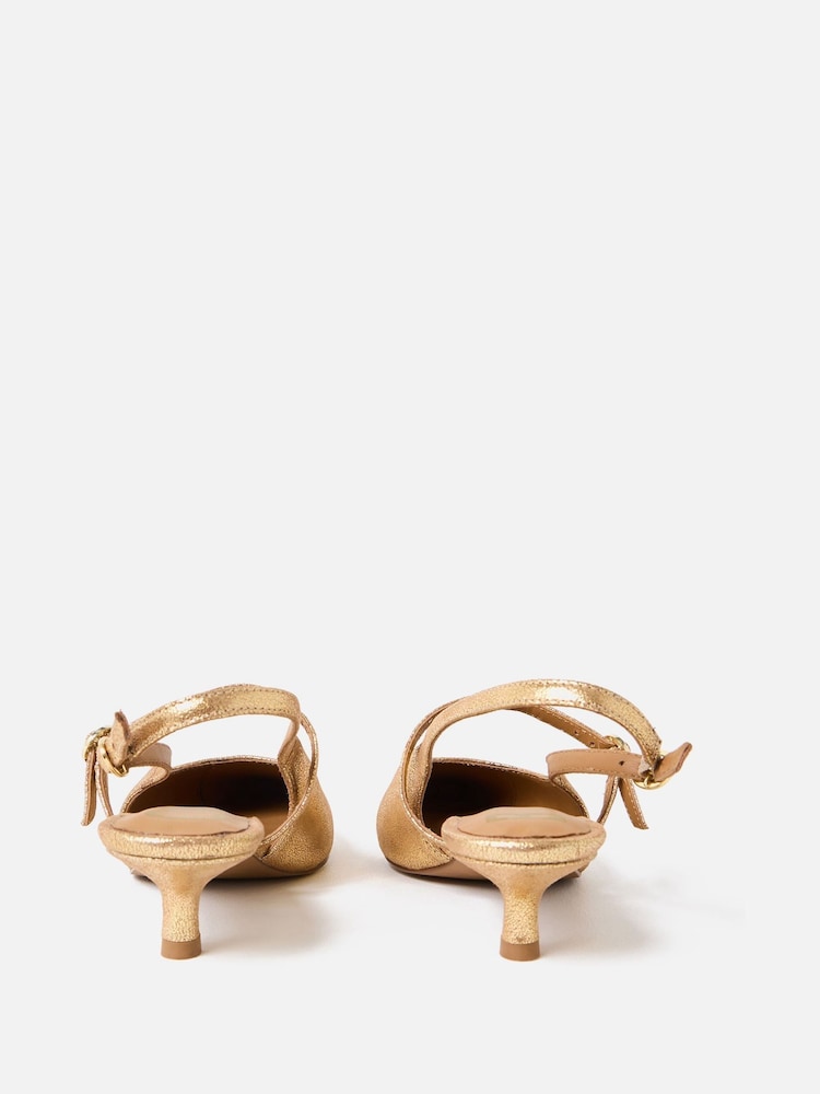 Oliver Bonas Sling Back Pointed Kitten Heels - Imagem 2 de 5