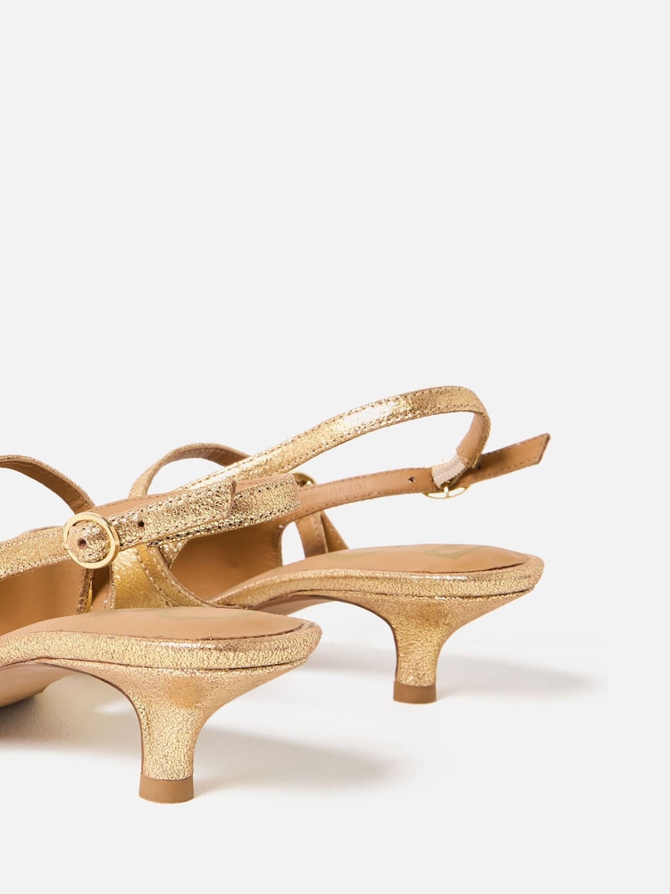 Oliver Bonas Sling Back Pointed Kitten Heels - Imagem 5 de 5