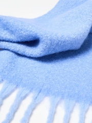 Oliver Bonas Blue Speckled Chunky Scarf - Image 3 of 5