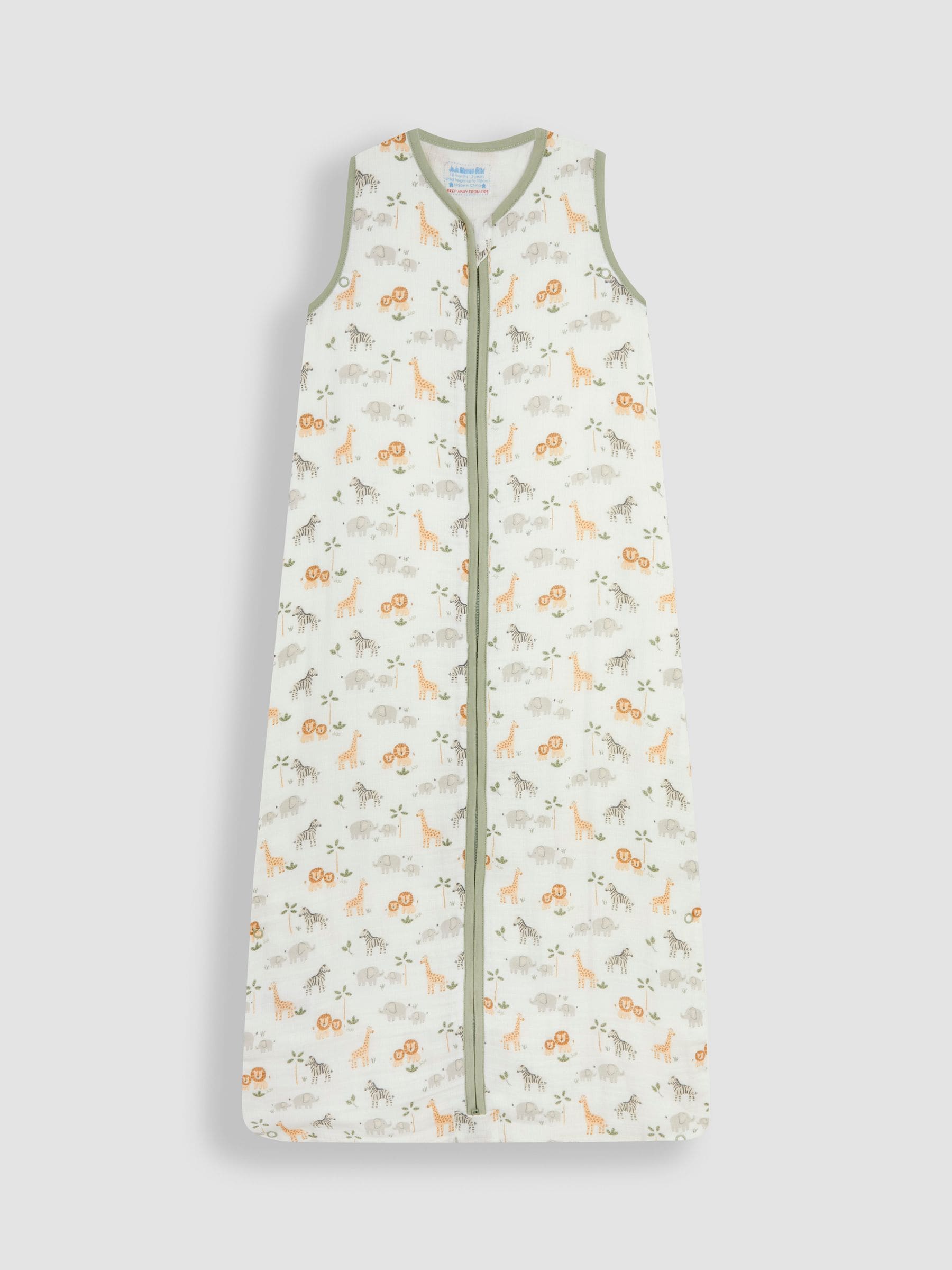 JoJo Maman Bébé Print 1 Tog Toddler Muslin Sleeping Bag view 1