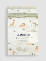 JoJo Maman Bébé 3-Pack Muslin - Image 3 of 3