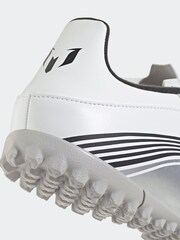 adidas White/Blue Adult F50 Messi Club Turf Boots - Image 10 of 11