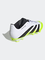adidas White/Lemon Adult Predator Club Firm/Multi Ground Boots - Image 4 of 11