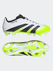 adidas White/Lemon Adult Predator Club Firm/Multi Ground Boots - Image 6 of 11