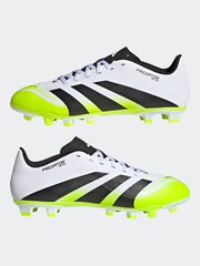 adidas White/Lemon Adult Predator Club Firm/Multi Ground Boots - Image 7 of 11
