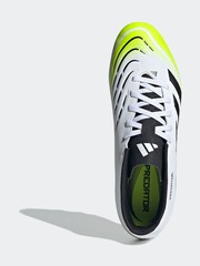 adidas White/Lemon Adult Predator Club Firm/Multi Ground Boots - Image 8 of 11
