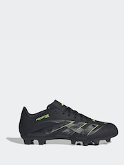 adidas Black/Grey Adult Predator Club Firm Ground Boots - Image 1 of 9