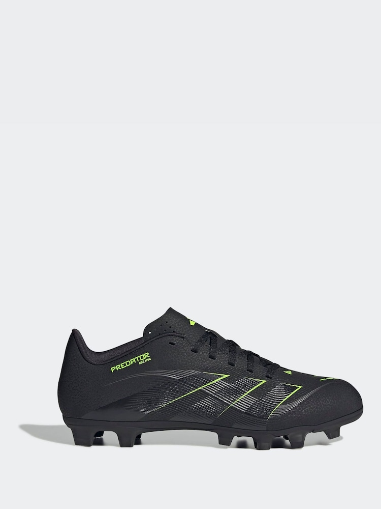 adidas Black/Grey Adult Predator Club Firm Ground Boots - Image 1 of 9