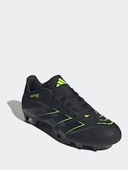 adidas Black/Grey Adult Predator Club Firm Ground Boots - Image 2 of 9