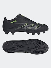 adidas Black/Grey Adult Predator Club Firm Ground Boots - Image 4 of 9