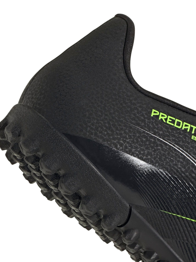 adidas Black/Grey Adult Predator Club Turf Boots - Image 9 of 9