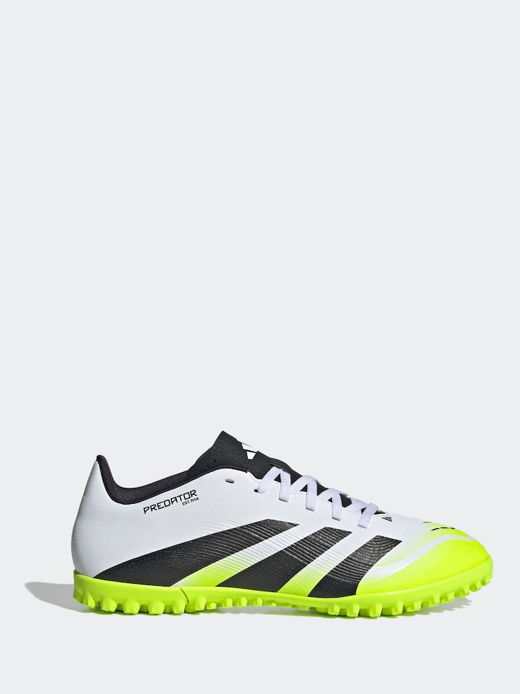 adidas White/Lemon Adult Predator Club Turf Boots - Image 1 of 12
