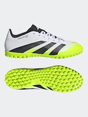 adidas White/Lemon Adult Predator Club Turf Boots - Image 12 of 12