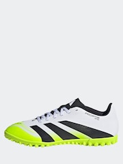 adidas White/Lemon Adult Predator Club Turf Boots - Image 3 of 12
