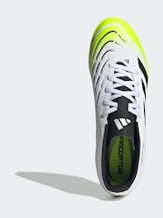 adidas White/Lemon Adult Predator Club Turf Boots - Image 4 of 12