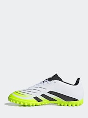 adidas White/Lemon Adult Predator Club Turf Boots - Image 5 of 12