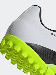 adidas White/Lemon Adult Predator Club Turf Boots - Image 8 of 12