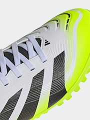 adidas White/Lemon Adult Predator Club Turf Boots - Image 9 of 12