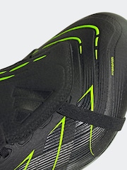 adidas Black/Grey Adult Predator League Fold-Over Tongue Firm/Multi Ground Boots - Image 6 of 10