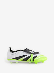 adidas White/Lemon Adult Predator League Fold-Over Tongue Firm/Multi Ground Boots - Image 1 of 13