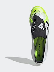adidas White/Lemon Adult Predator League Fold-Over Tongue Firm/Multi Ground Boots - Image 10 of 13