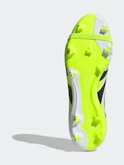 adidas White/Lemon Adult Predator League Fold-Over Tongue Firm/Multi Ground Boots - Image 11 of 13