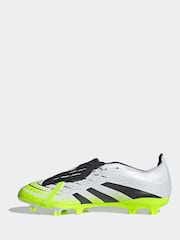adidas White/Lemon Adult Predator League Fold-Over Tongue Firm/Multi Ground Boots - Image 3 of 13