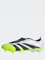 adidas White/Lemon Adult Predator League Fold-Over Tongue Firm/Multi Ground Boots - Image 4 of 13