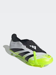 adidas White/Lemon Adult Predator League Fold-Over Tongue Firm/Multi Ground Boots - Image 5 of 13