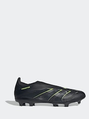 adidas Black/Grey Adult Predator League Laceless Firm/Multi Ground Boots - Image 1 of 9