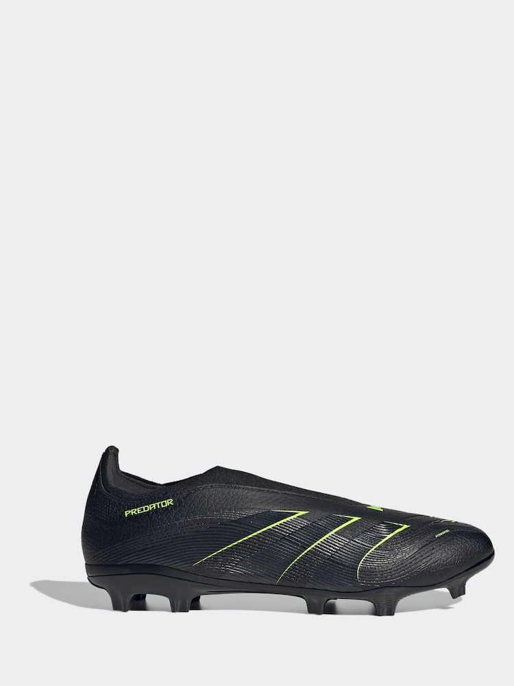 adidas Black/Grey Adult Predator League Laceless Firm/Multi Ground Boots - Image 1 of 9